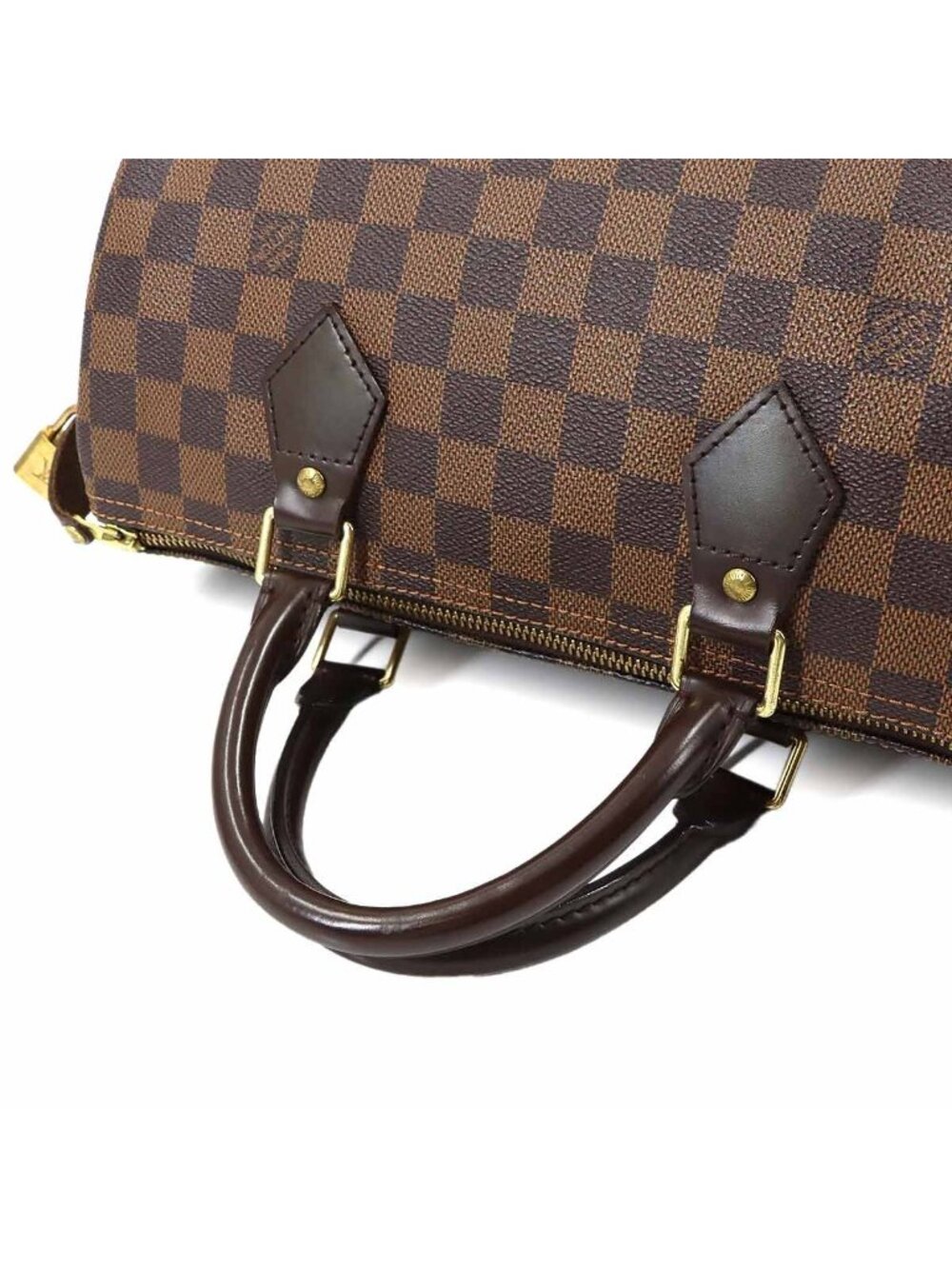 Louis Vuitton Damier Speedy 30 Hand Bag Ebene Brown Gold - Picture 5 of 10
